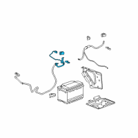 OEM 2012 GMC Sierra 1500 Cable Asm-Auxiliary Battery Positive Diagram - 22756792