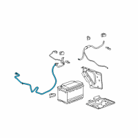 OEM GMC Sierra 1500 Positive Cable Diagram - 20845731