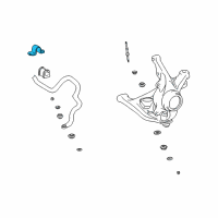 OEM 2005 Toyota Echo Stabilizer Bar Bracket Diagram - 48824-52031