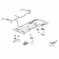 OEM 2006 Chevrolet Uplander Lamp Asm-Cargo *Gray L Diagram - 15874143