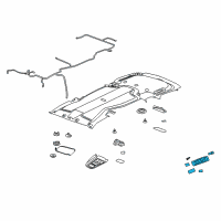 OEM 2005 Chevrolet Uplander Lamp Asm, Reading *Light Cashmere *Cashmere Diagram - 10380404