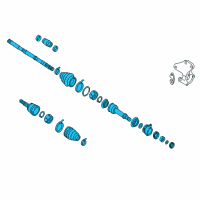 OEM Nissan Murano Shaft Assy-Front Drive, RH Diagram - 39100-5AA5B