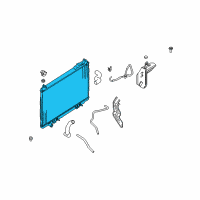 OEM 2008 Infiniti FX45 Radiator Assembly Diagram - 21460-CM81B