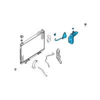 OEM Infiniti FX45 Radiator Reservoir Tank Assembly Diagram - 21710-CL80A