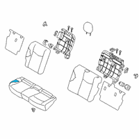 OEM 2019 Nissan Leaf Trim Cushion Rear Diagram - 88320-5SA5B