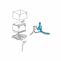 OEM 2001 Oldsmobile Alero Cable Asm, Engine Ground(27"Long) Diagram - 12157060