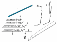 OEM 2021 Ford Mustang Mach-E WEATHERSTRIP - DOOR BELT Diagram - LJ8Z-5821452-A