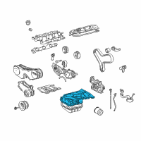 OEM Toyota Camry Upper Oil Pan Diagram - 12111-0A040