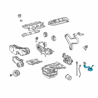 OEM 2008 Lexus RX400h Strainer Sub-Assy, Oil Diagram - 15104-20020