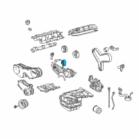 OEM 2004 Lexus RX330 Idler Sub-Assy, Timing Belt, NO.1 Diagram - 13505-20030