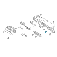 OEM 2015 Hyundai Azera Switch Assembly-Trunk Lid Opener Diagram - 93550-37000