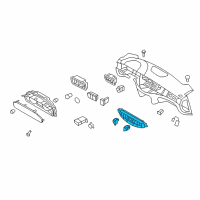 OEM Hyundai Genesis Heater Control Assembly Diagram - 97250-3M700