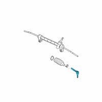 OEM 2010 Saturn Vue Rod Kit, Steering Linkage Outer Tie Diagram - 22729249