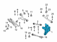 OEM 2020 BMW X6 WHEEL CARRIER, REAR LEFT Diagram - 33-30-8-091-299