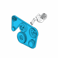 OEM Cadillac CTS Serpentine Belt Diagram - 19355373