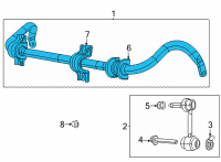 OEM 2019 Dodge Durango Bar-Front Diagram - 68252205AD