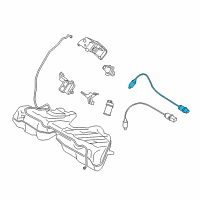 OEM BMW Front Lambda Probe Oxygen Sensor Diagram - 11-78-7-589-122