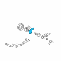 OEM 2006 Honda Civic Gasket, Water Pump Diagram - 19222-PZA-003