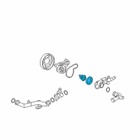 OEM Honda Civic Thermostat Assembly (Nippon Thermostat) Diagram - 19301-PWA-305