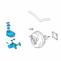 OEM 2018 Toyota Tacoma Master Cylinder Diagram - 47201-04180