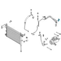 OEM Ford Police Interceptor Utility Evaporator Tube Seal Kit Diagram - AE5Z-19B596-A