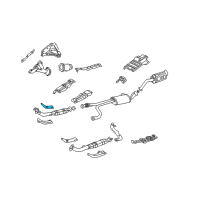 OEM 2000 Nissan Pathfinder INSULATOR-Heat, Exhaust Tube Front Upper Diagram - 20515-1W600