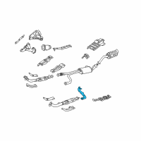 OEM 1998 Infiniti QX4 Insulator Assy-Center Tube, Lower Diagram - 20530-1W211