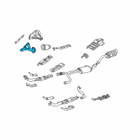 OEM Nissan Pathfinder Exhaust Manifold Assembly Diagram - 14006-1W600