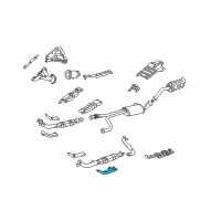 OEM 2000 Nissan Pathfinder INSULATOR-Heat, Exhaust Tube Front Lower Diagram - 20510-1W611