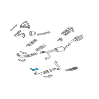 OEM 2000 Nissan Pathfinder INSULATOR-Heat, Exhaust Tube Front Upper Diagram - 20515-1W610