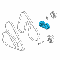 OEM 2017 Ford F-150 Serpentine Tensioner Diagram - BL3Z-6A228-B