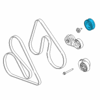 OEM 2013 Ford F-150 Serpentine Idler Pulley Diagram - JR3Z8678A