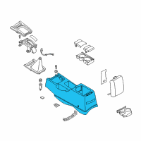 OEM 1998 Nissan Altima Body-Console Diagram - 96911-9E001