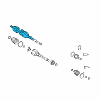 OEM Pontiac Vibe Joint Kit, Front Wheel Drive Shaft Cv Diagram - 88972720