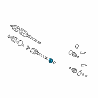 OEM 2010 Pontiac Vibe Front Wheel Bearing Diagram - 19205225