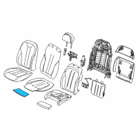 OEM BMW X6 Heating Element, Thigh Support Diagram - 52-10-7-320-362