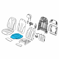 OEM 2015 BMW X6 Heating Element, Sports Seat Diagram - 52-10-7-320-358