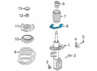 OEM Kia Sorento Pad-Front Spring, LWR Diagram - 54633P2000