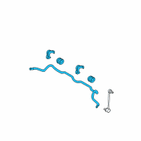 OEM Hyundai Bar Assembly-Front Stabilizer Diagram - 54810-1H100