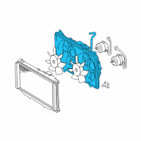 OEM 2004 Lexus GS430 Shroud, Fan Diagram - 16711-50150