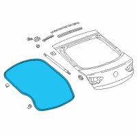 OEM 2020 Buick Regal Sportback Body Weatherstrip Diagram - 39147374