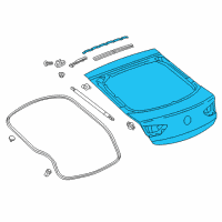 OEM 2020 Buick Regal Sportback Lift Gate Diagram - 39215084