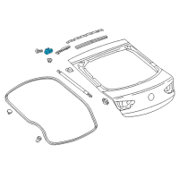 OEM Buick Hinge Diagram - 39121215