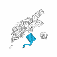 OEM 2013 Lincoln MKT Heater Core Diagram - AE9Z-18476-B