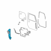 OEM 2012 Jeep Wrangler Front Door Window Regulator Diagram - 68014949AA