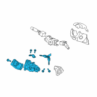 OEM 2014 Acura TL Lock Assembly, Steering Diagram - 06351-TK4-A02