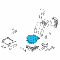 OEM 2012 Kia Sedona Cushion Assembly(W/O Track Diagram - 881004D223AGV