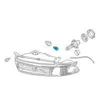OEM 1985 Jeep Scrambler Bulb Diagram - L001157A