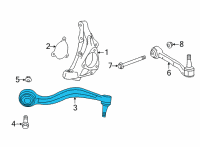 OEM 2021 Cadillac CT5 Front Lower Control Arm Diagram - 84918032