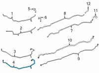 OEM 2021 Toyota Highlander Suction Pipe Diagram - 88717-0E330